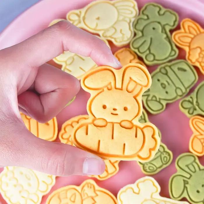 Kit de découpoirs à biscuits en forme d'animaux de dessin animé, moule à fondant, outils de décoration de gâteaux, accessoires de pâtisserie, gadget de cuisine
