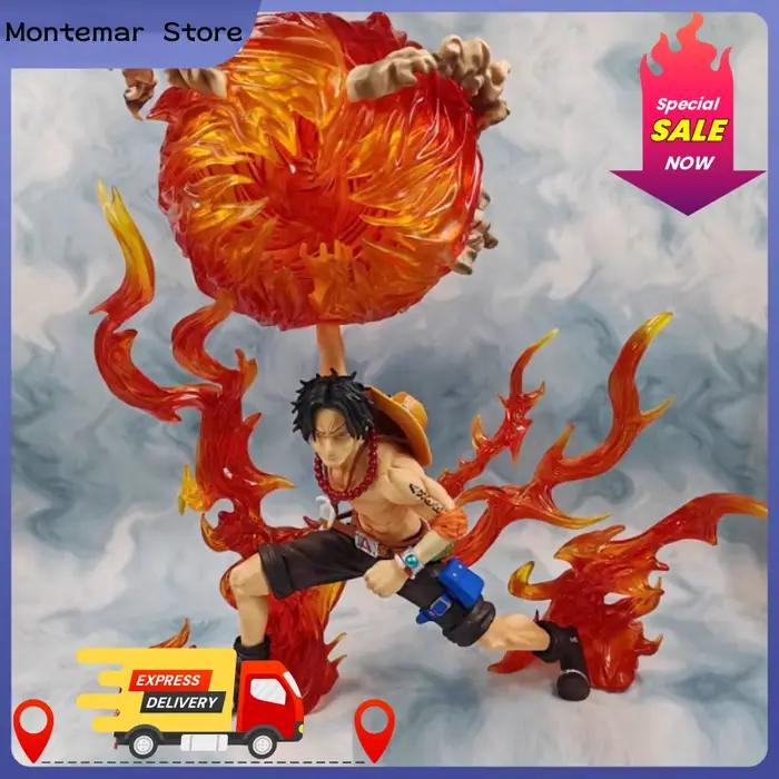 Figurine de dessin animé One Piece 26cm Portgas · D · Ace, jouets périphériques d'action, modèle Ace Mera Mera No Mi, jouets cadeaux en Pvc