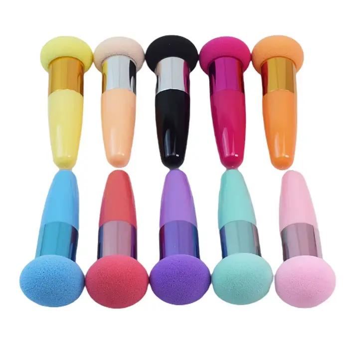 Pinceaux de maquillage tête de champignon, bouffantes de poudre, éponge cosmétique avec poignée, outils de beauté professionnels pour femmes