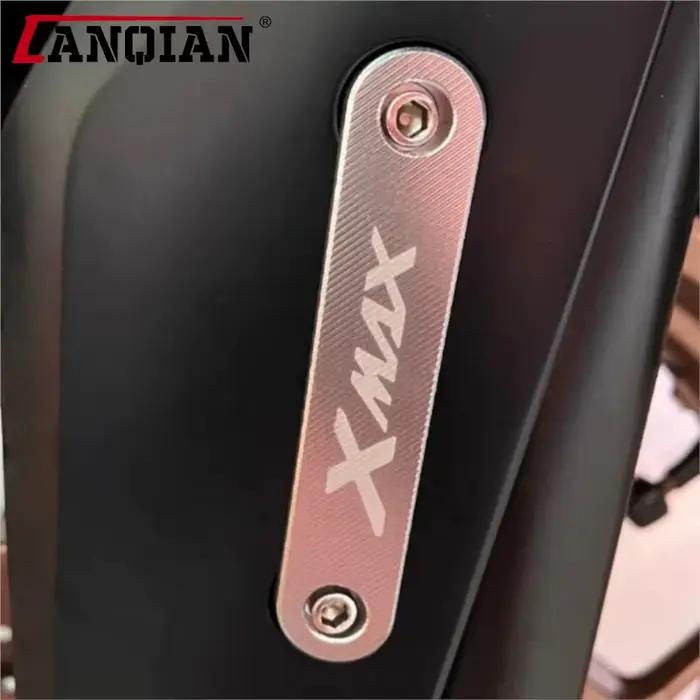 X-MAX 125 250 300 400 2017-2024 2025 couvercle décoratif de plaque de cuivre d'essieu avant de moto pour Yamaha XMAX125 XMAX250 XMAX300 XMAX