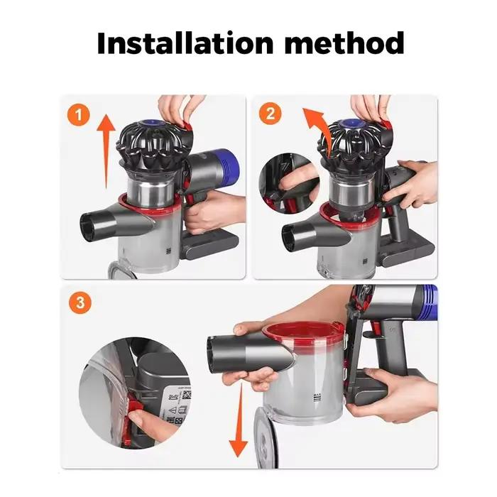 Seau à poussière pour aspirateur à main sans fil, poubelle pour Dyson V7 V8 SV10 SV11, pièces de rechange, accessoires de remplacement