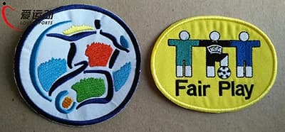 Euro 1996 2000 2004 ensemble de patchs de Football Fair Play fer brodé sur patch de Football