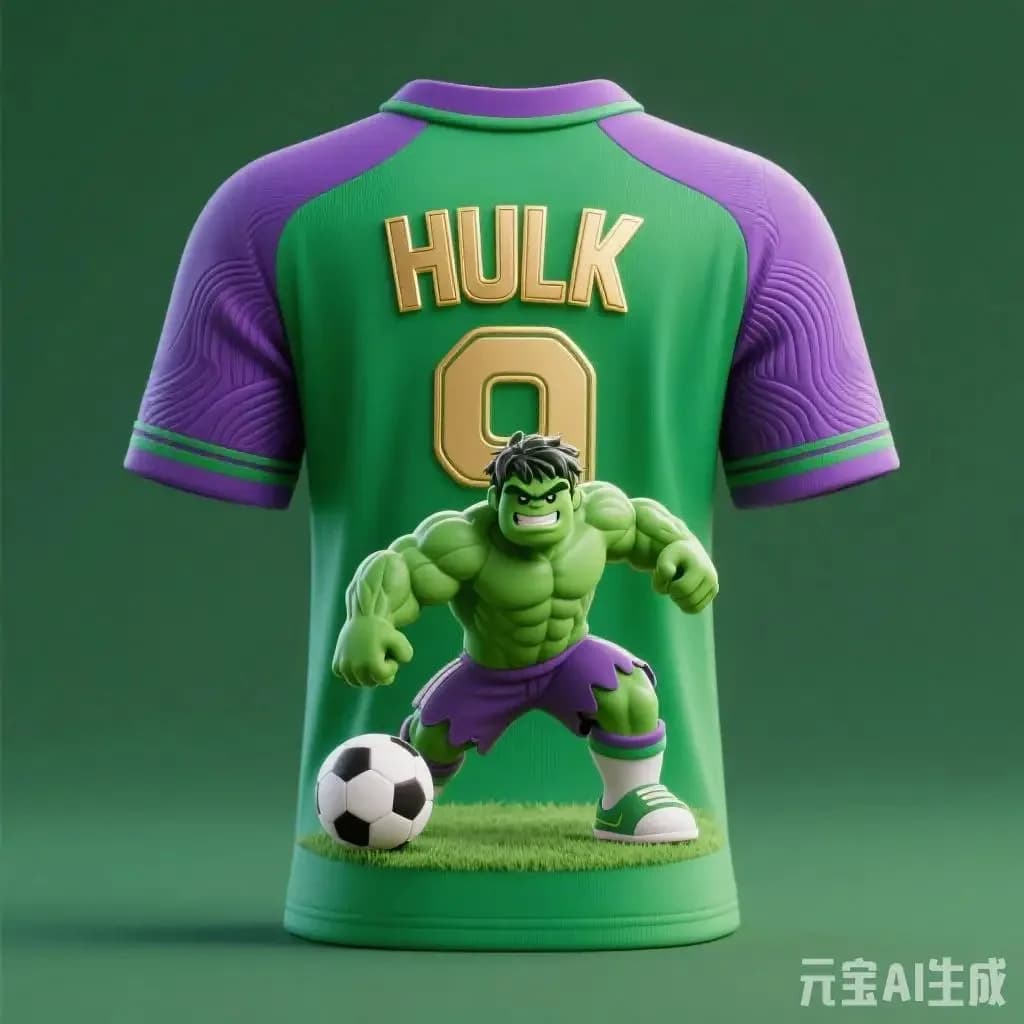 Maillot Hulk à motif de dessin animé, série Marvel, design créatif IA Hulk # Vêtements de sport resp