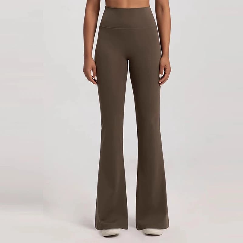 Pantalon évasé taille haute pour femmes, avec taille élastique, cintré, levage des hanches, pour l'e