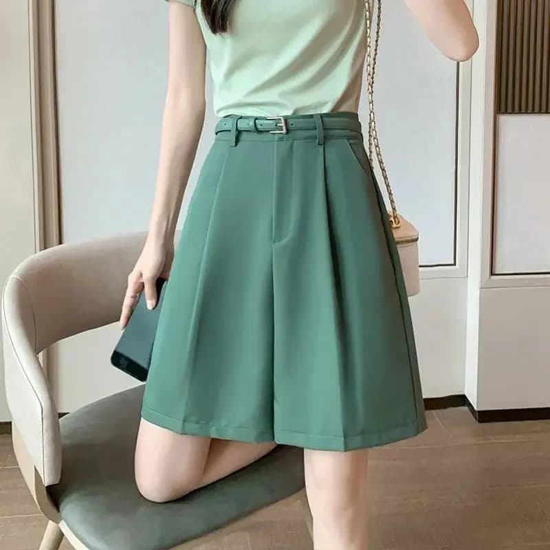 Shorts amples et ajustés pour femme, taille haute, coupe large, nouveau style d'été, amincissant, po