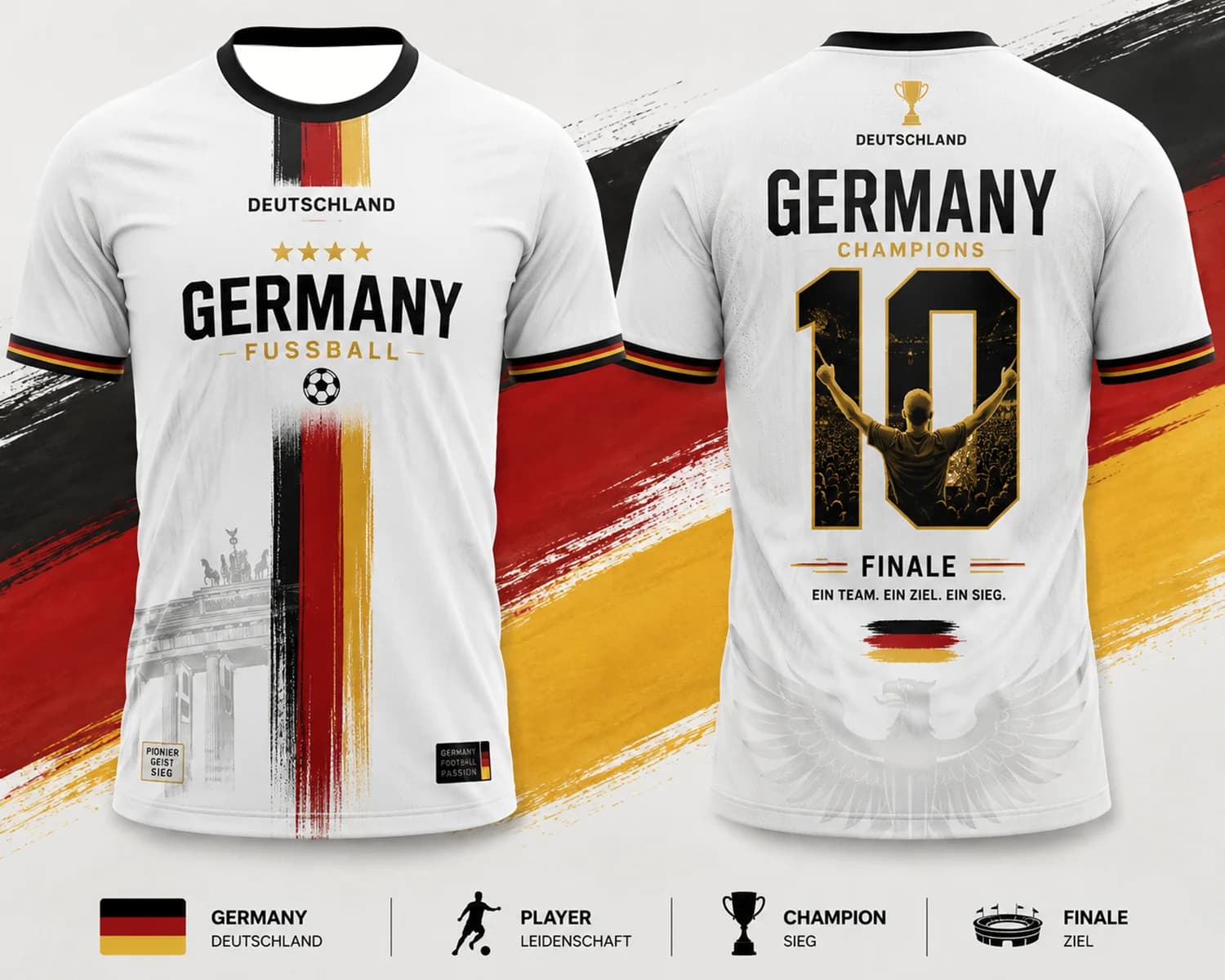 Nouveau Maillot de Foot 2026 Allemagne Espagne Angleterre France – Édition Commémorative Championnat