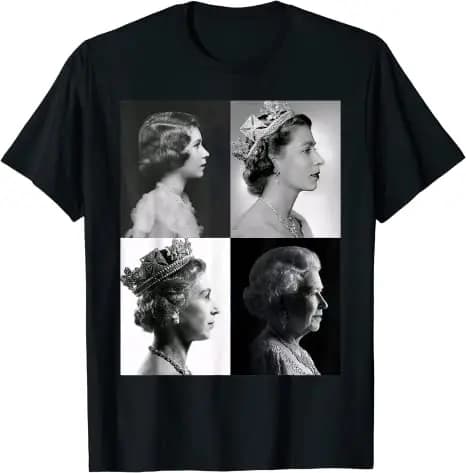 T-shirt Queen II Elizabeth England, Queen of England, Remember Graphic Tee, Cadeaux commémoratifs, P