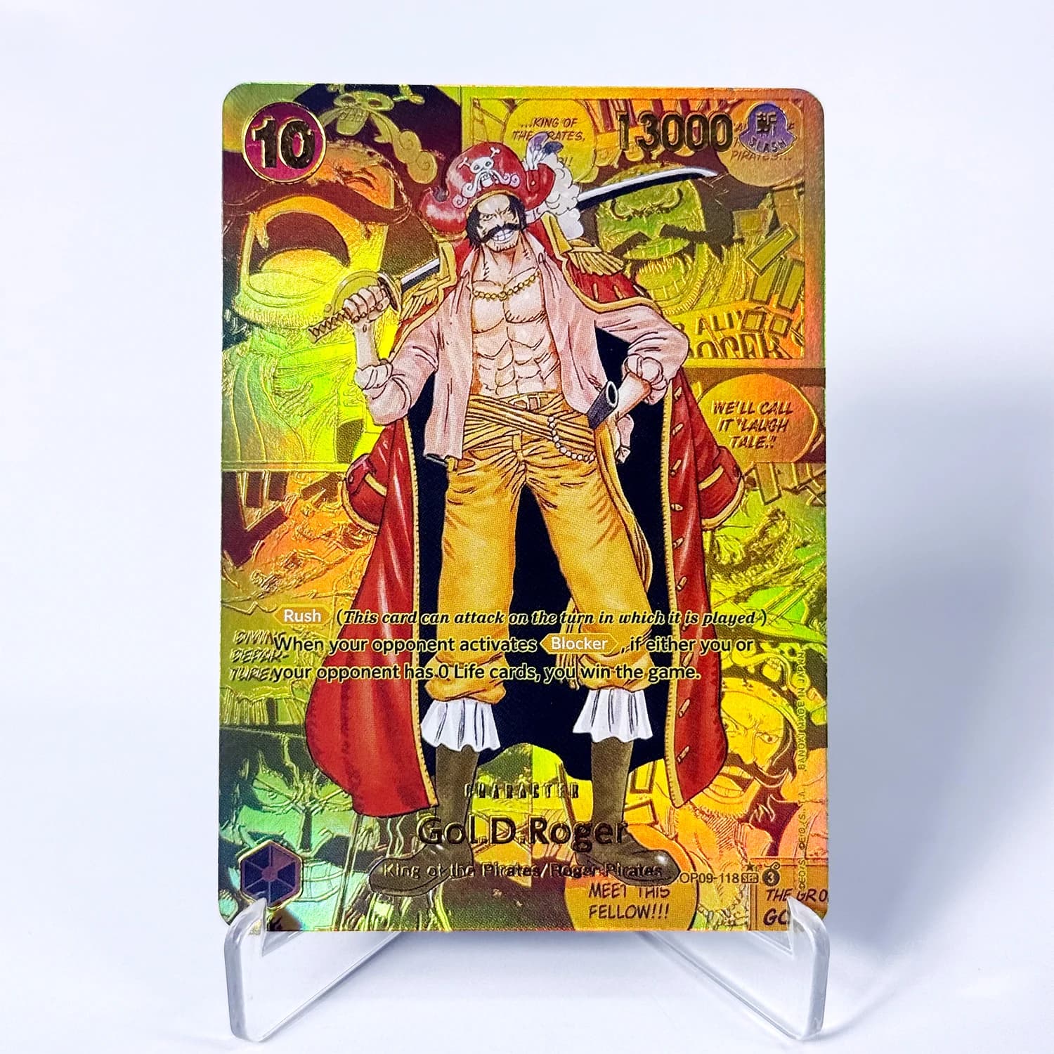 OP09 One Piece Emperors in the New World Curated Deck Luffy Shanks Roger Buggy Zoro Dragon Foil Text