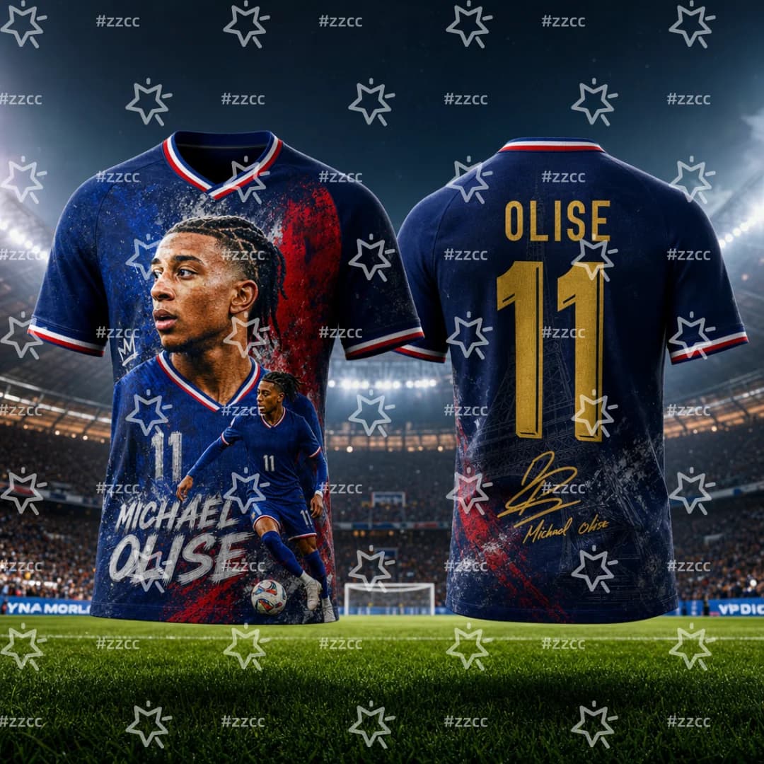 Maillot de football de l'équipe de France Michael Olise 2026 – Tenue de match et d'entraînement – T-