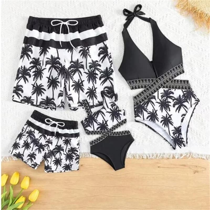 Maillots de bain pour mère et fille, père et fils, olympiques assortis pour la famille, bikini d'été