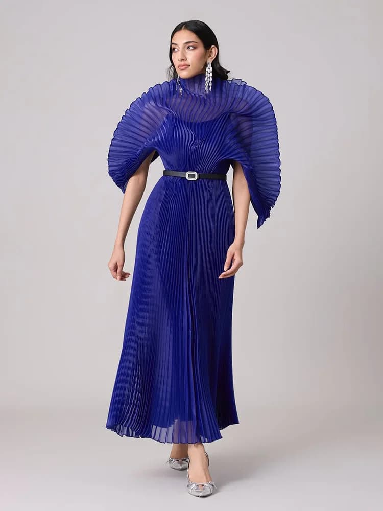 Robe plissée Miyake pour femmes, grande taille, élastique, longue plissée, Funky Premium, Style euro