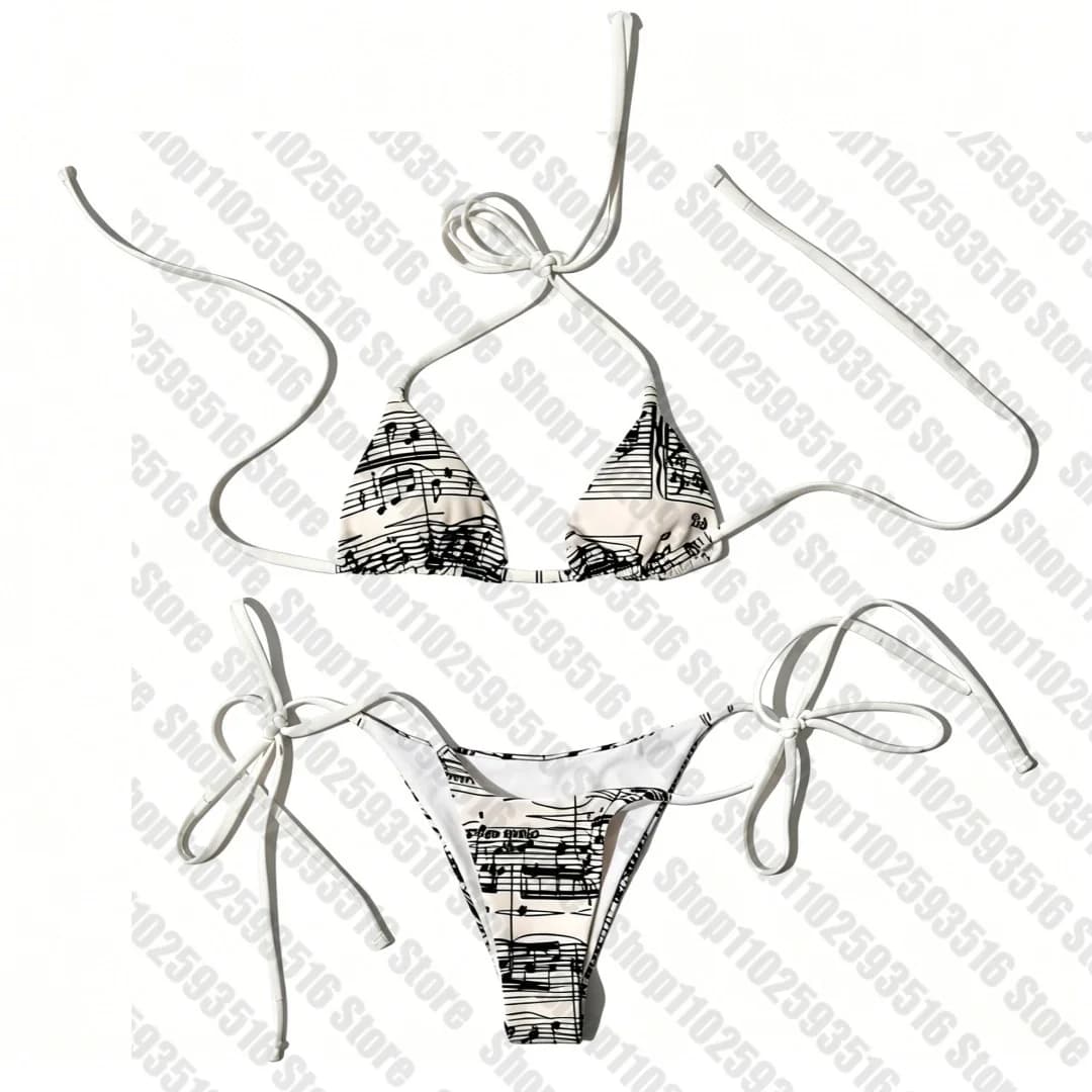 Ensemble de maillots de bain pour femme, deux pièces, tenue de plage, vêtements de bain, bikini sexy