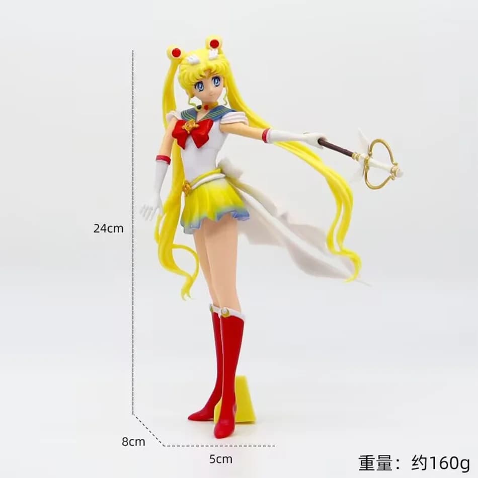 Figurine d'action Sailor Moon, 1 pièce, modèle de collection, cadeaux pour enfants, 23cm