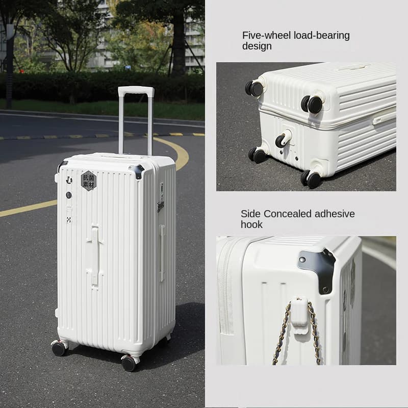 Valise 30 "bagages de grande capacité hommes et femmes universel mot de passe à cinq roues boîtier d