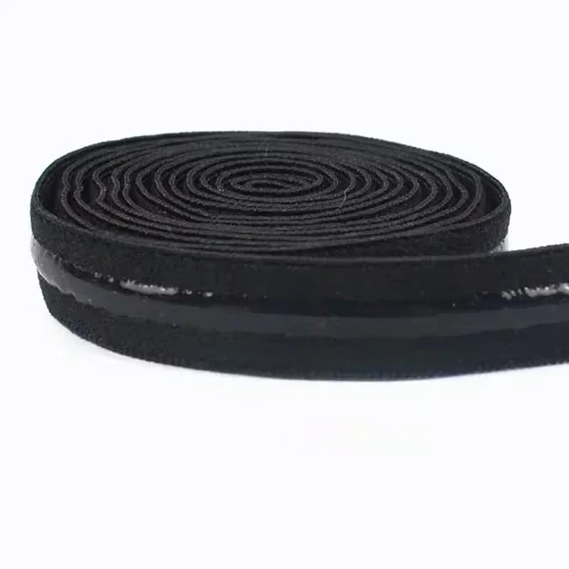 Bande élastique antidérapante 5/10/20M, 10mm, en caoutchouc de silicone extensible, pour soutien-gor