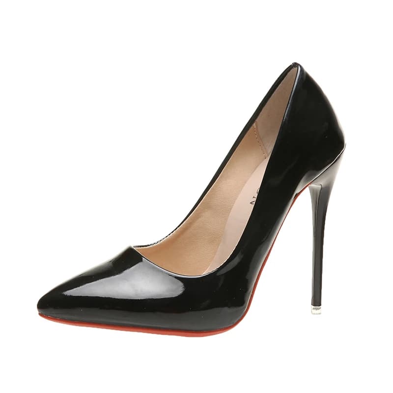 Chaussures à talons hauts pour femmes, grande taille 45, bout pointu, talons aiguilles de 12cm, chau