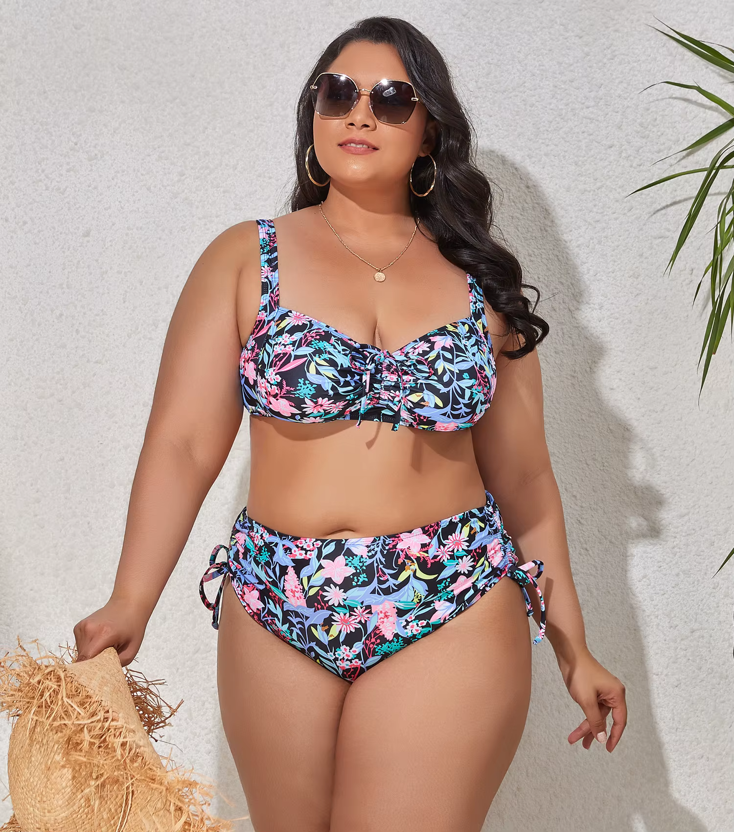 Maillot de bain deux pièces grande taille, Sexy, élégant, soutien-gorge Push Up, culotte taille haut